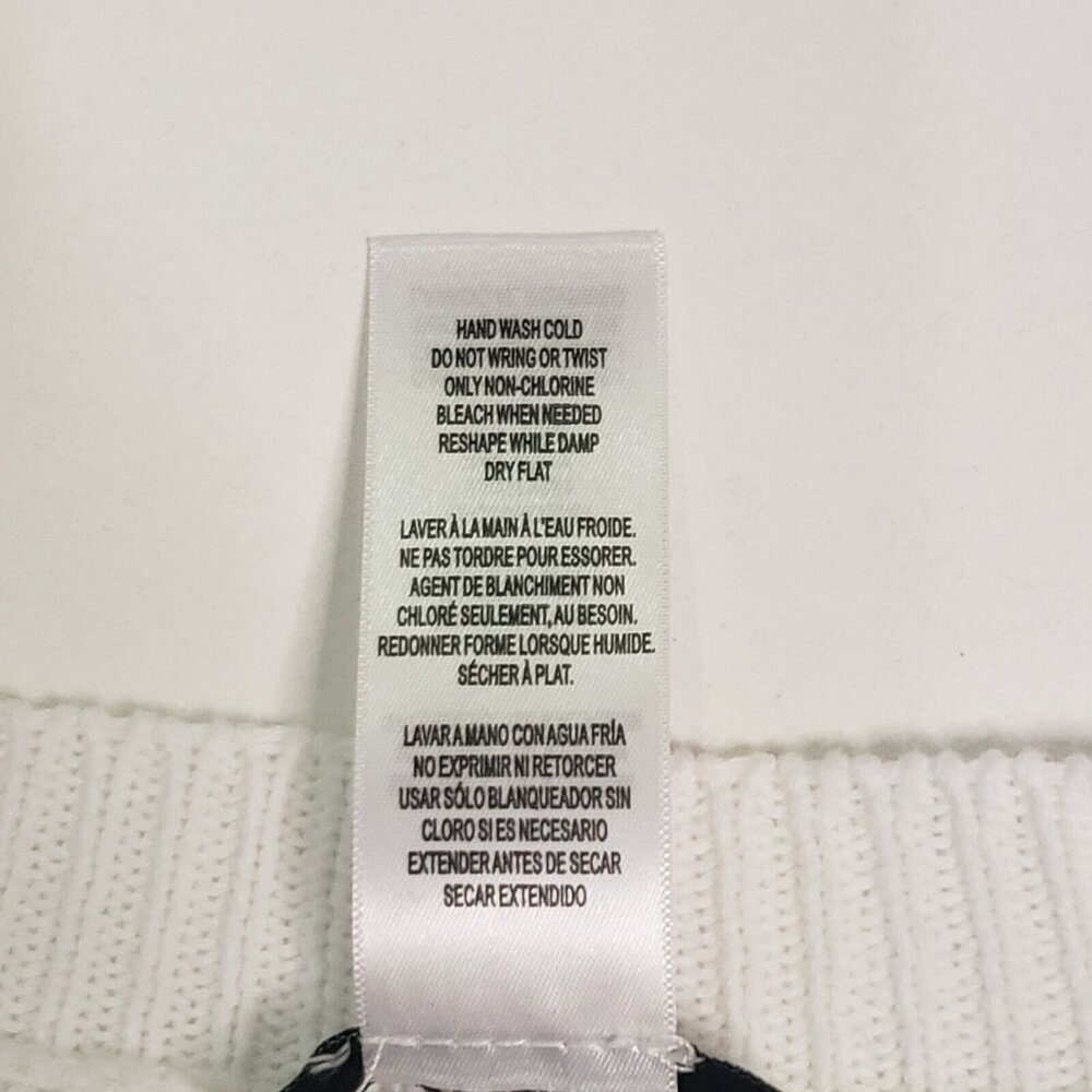 Studio 1886 Sweater Women's Size XL Blue Beige Ivory Cottagecore Light Academia - Picture 3 of 16